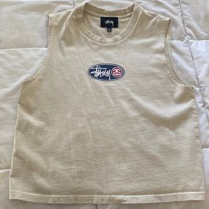 Stüssy Tank Top (pale yellow) - size small